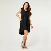Load image into Gallery viewer, Georgina Sleeveless Collar Dress - Black