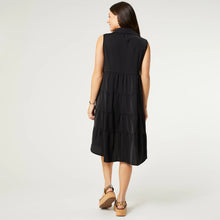 Load image into Gallery viewer, Georgina Sleeveless Collar Dress - Black