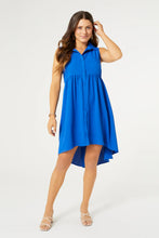 Load image into Gallery viewer, Georgina Sleeveless Collar Dress - Cobalt Blue