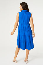 Load image into Gallery viewer, Georgina Sleeveless Collar Dress - Cobalt Blue