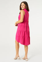 Load image into Gallery viewer, Georgina Sleeveless Collar Dress - Bright Rose