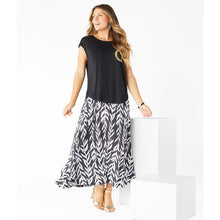 Load image into Gallery viewer, Lucille Long Printed Skirt - Black &amp; White