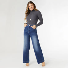 Load image into Gallery viewer, EverStretch High Rise Wide Leg Jeans - Dark Denim