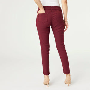 Cloud 9 Skinny Pant - Burgundy
