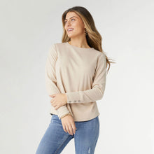 Load image into Gallery viewer, Alexis Super Soft Top w/ Snap Cuff - Sand