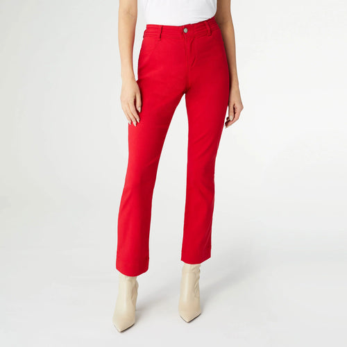 Cloud 9 Straight Leg Pant - Red