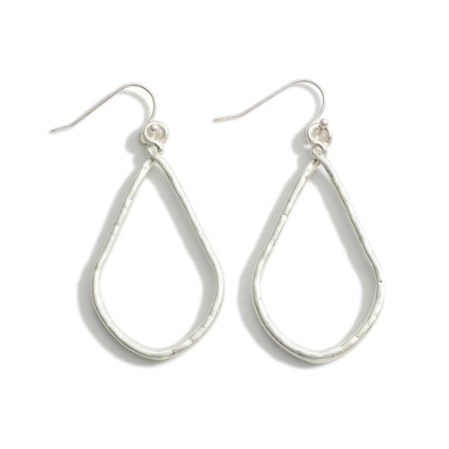 Silver Dainty Teardrop Earrings