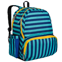 Load image into Gallery viewer, Kid&#39;s 17&quot; Backpack - Blue Stripes