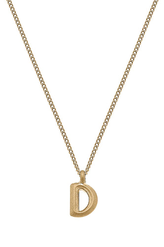 Canvas Coco Gold Initial Necklace - 