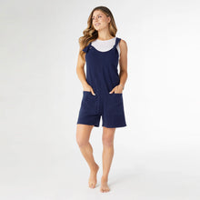 Load image into Gallery viewer, Brushed Ribbed Romper- Navy