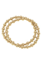 Load image into Gallery viewer, Canvas Kayla Ball Bead Stretch Bracelet Stack in Gold