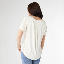 Load image into Gallery viewer, Erin Pleat Back Tee - Pearl