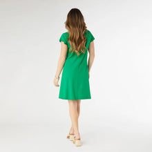 Load image into Gallery viewer, Francis Flutter Sleeve Dress - Shamrock Green