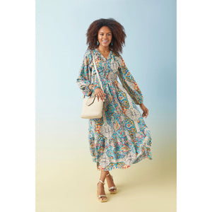 Lotus Paisley Maxi Dress