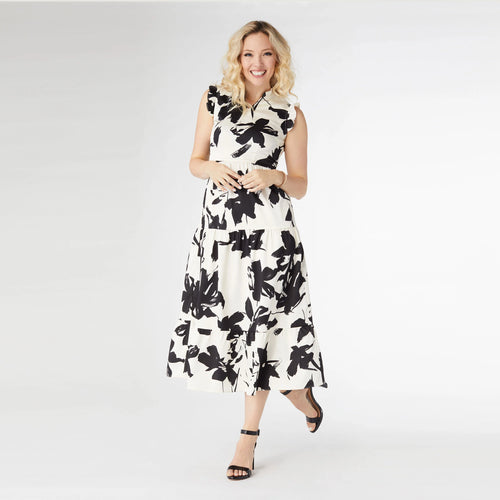 Leilani Maxi Dress - Cream & Black