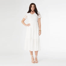 Load image into Gallery viewer, Genevieve Cinched Maxi Dress - White