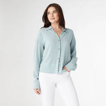 Load image into Gallery viewer, Sirine Soft Button Down Top - Mint Green