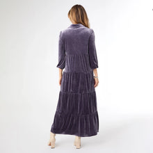 Load image into Gallery viewer, Romance Imagined Velour Dress - Mulberry