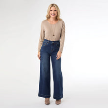 Load image into Gallery viewer, EverStretch Wide Leg Jeans - Dark Denim