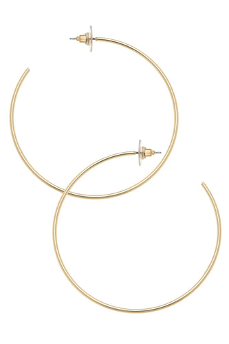 Canvas Gwen Hoop Earrings in Shiny Gold