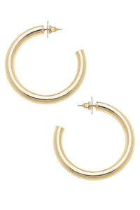 Canvas Isla Hoop Earrings in Gold