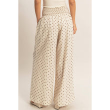 Load image into Gallery viewer, Fancy Dot Wide-Leg Pants - Oatmeal