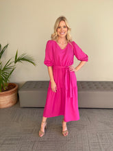 Load image into Gallery viewer, Lydia Tiered Midi Dress - Pink