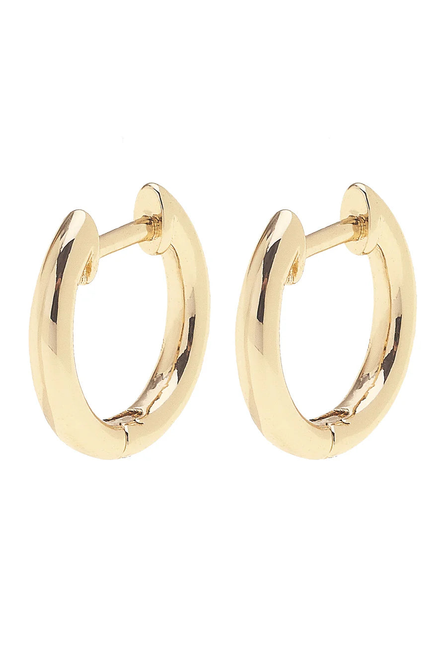 Canvas Michelle Classic Huggie Hoop Earrings in Shiny Gold