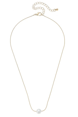 Canvas Carmen Pearl Necklace in Ivory