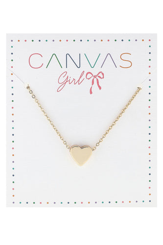 Canvas Scarlett Heart Children's Necklace