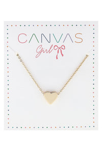 Canvas Scarlett Heart Children's Necklace