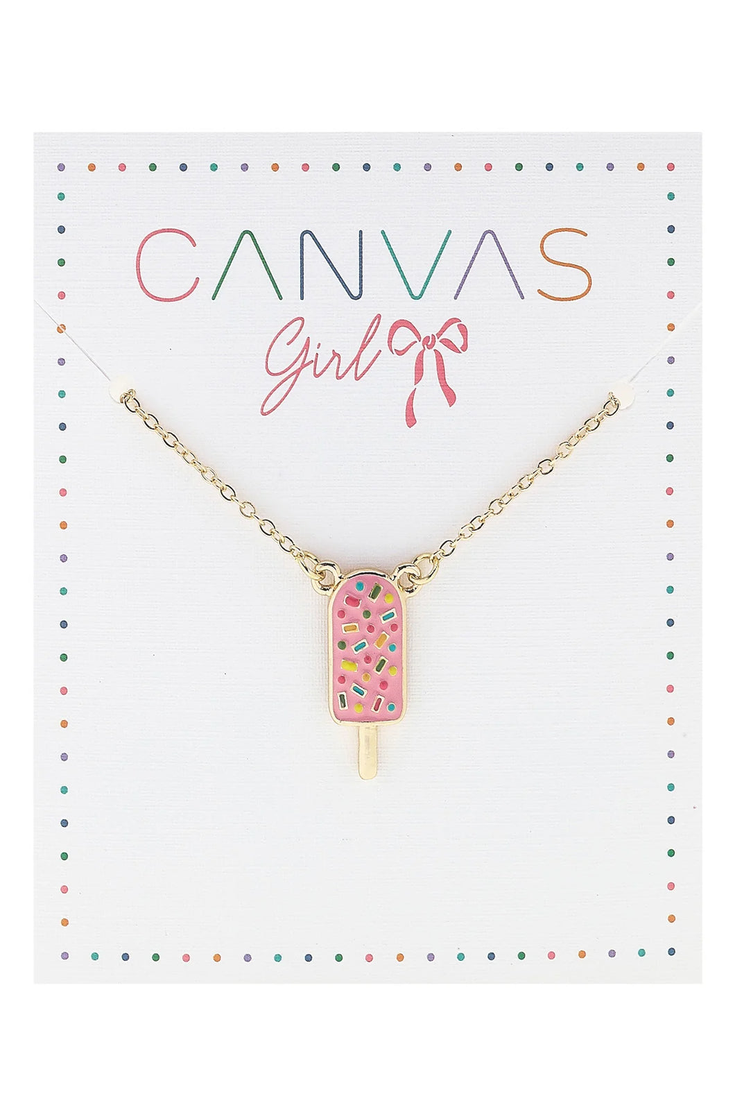 Canvas Lena Enamel Popsicle Children's Necklace