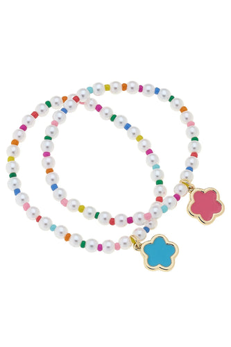Canvas Luna Rainbow Pearl Beaded Children's Bracelet