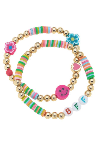 Canvas Mimi BFF Rainbow Beaded Children's Bracelet