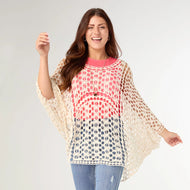 Ophelia Crochet Poncho - Natural