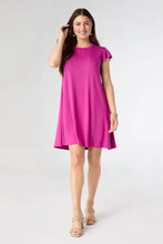 Load image into Gallery viewer, Francis Flutter Sleeve Dress - Electric Fuchsia