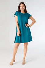 Load image into Gallery viewer, Francis Flutter Sleeve Dress - Dark Teal