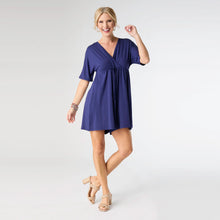 Load image into Gallery viewer, Bella Crossover Romper Short - Navy