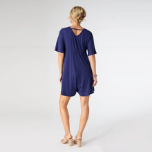Load image into Gallery viewer, Bella Crossover Romper Short - Navy