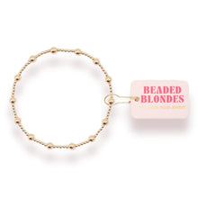 Load image into Gallery viewer, Beaded Blondes: June Gold Bracelet - Standard 6.75"