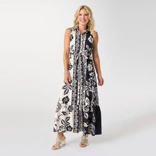 Load image into Gallery viewer, Joelle Collared Maxi Dress - Black Floral