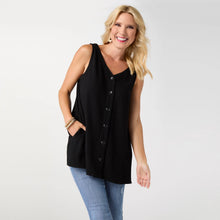 Load image into Gallery viewer, Tessa Reversible Tank - Black