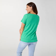 Load image into Gallery viewer, Milla Short Sleeve Tier Bottom Top - Jade Green