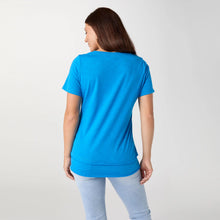 Load image into Gallery viewer, Milla Short Sleeve Tier Bottom Top - Electric Blue