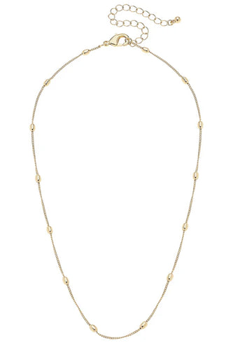 Canvas Wynona Dainty Charm Necklace Base in Shiny Gold