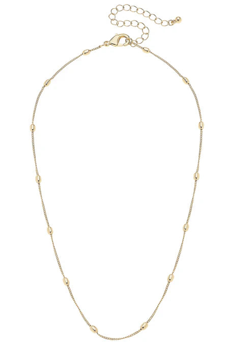 Canvas Wynona Dainty Charm Necklace Base in Shiny Gold