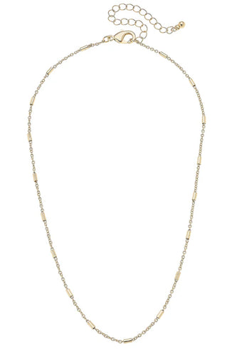 Canvas Dakota Dainty Charm Necklace Base in Shiny Gold