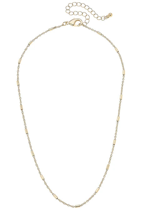 Canvas Dakota Dainty Charm Necklace Base in Shiny Gold