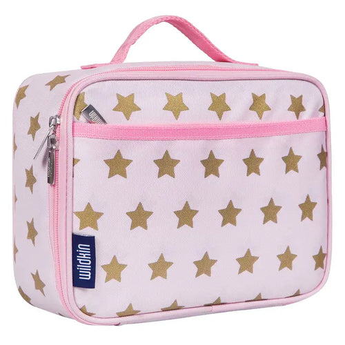 Kid's Lunch Box - Pink & Gold Stars