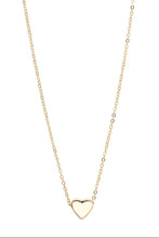 Load image into Gallery viewer, Canvas Tatum Heart Children&#39;s Necklace in Shiny Gold